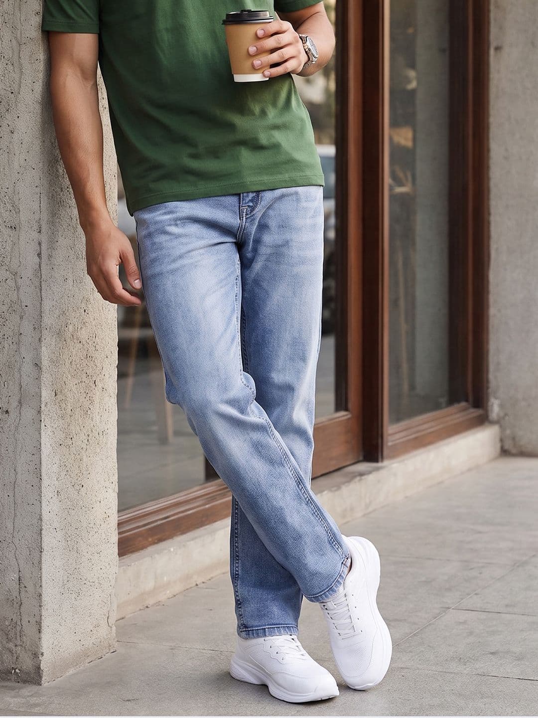 The Roadster Life Co. Men Regular Fit Stretchable Jeans - view 1