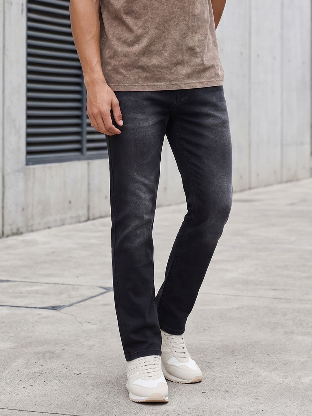 The Roadster Life Co. Men Slim Fit Light Fade Stretchable Jeans - view 1