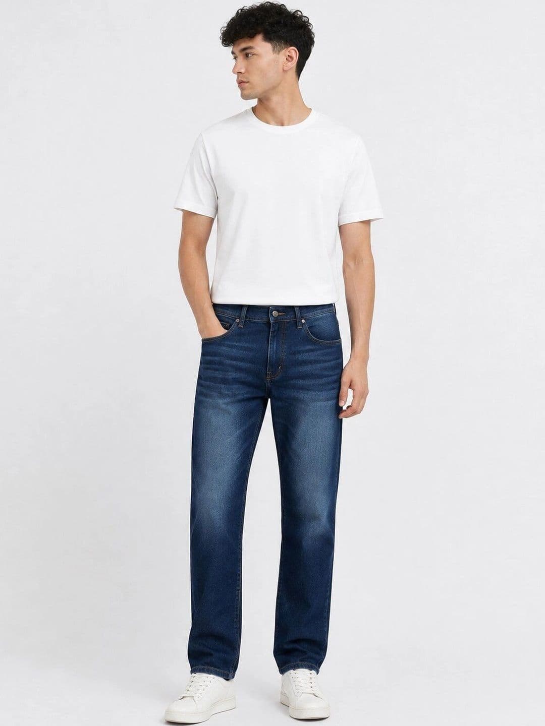 Moda Rapido Men Mid-Rise Low Distress Jeans - view 1