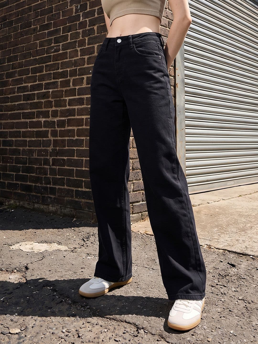 The Roadster Life Co. Women Baggy Fit Stretchable Jeans - view 1