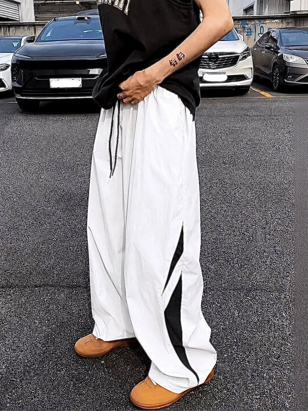 LRIPSOME Men Relaxed Fit Colourblocked Training Track Pants - view 1