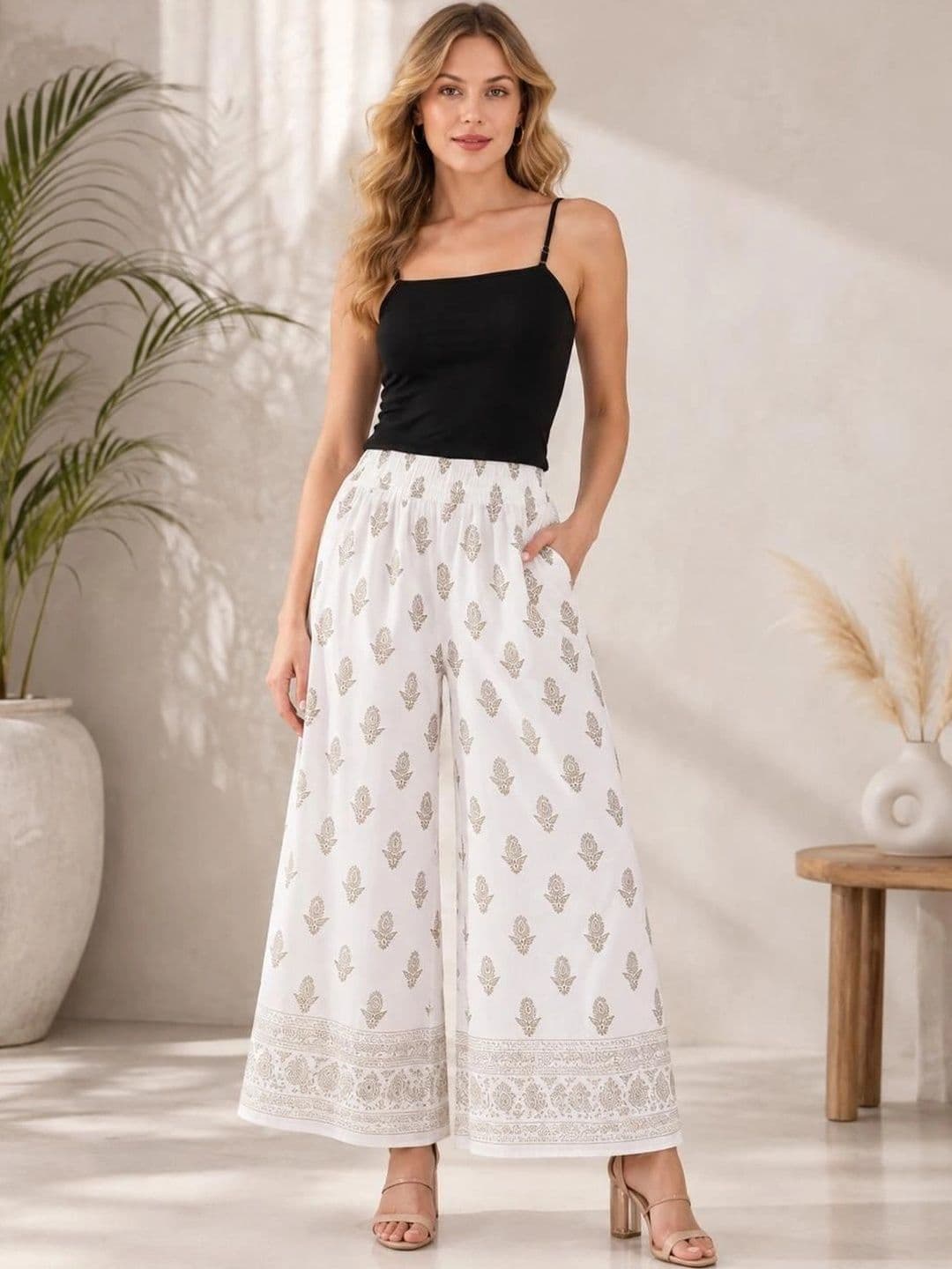 TNQ Women Ethnic Motifs Printed Ethnic Palazzos - view 1