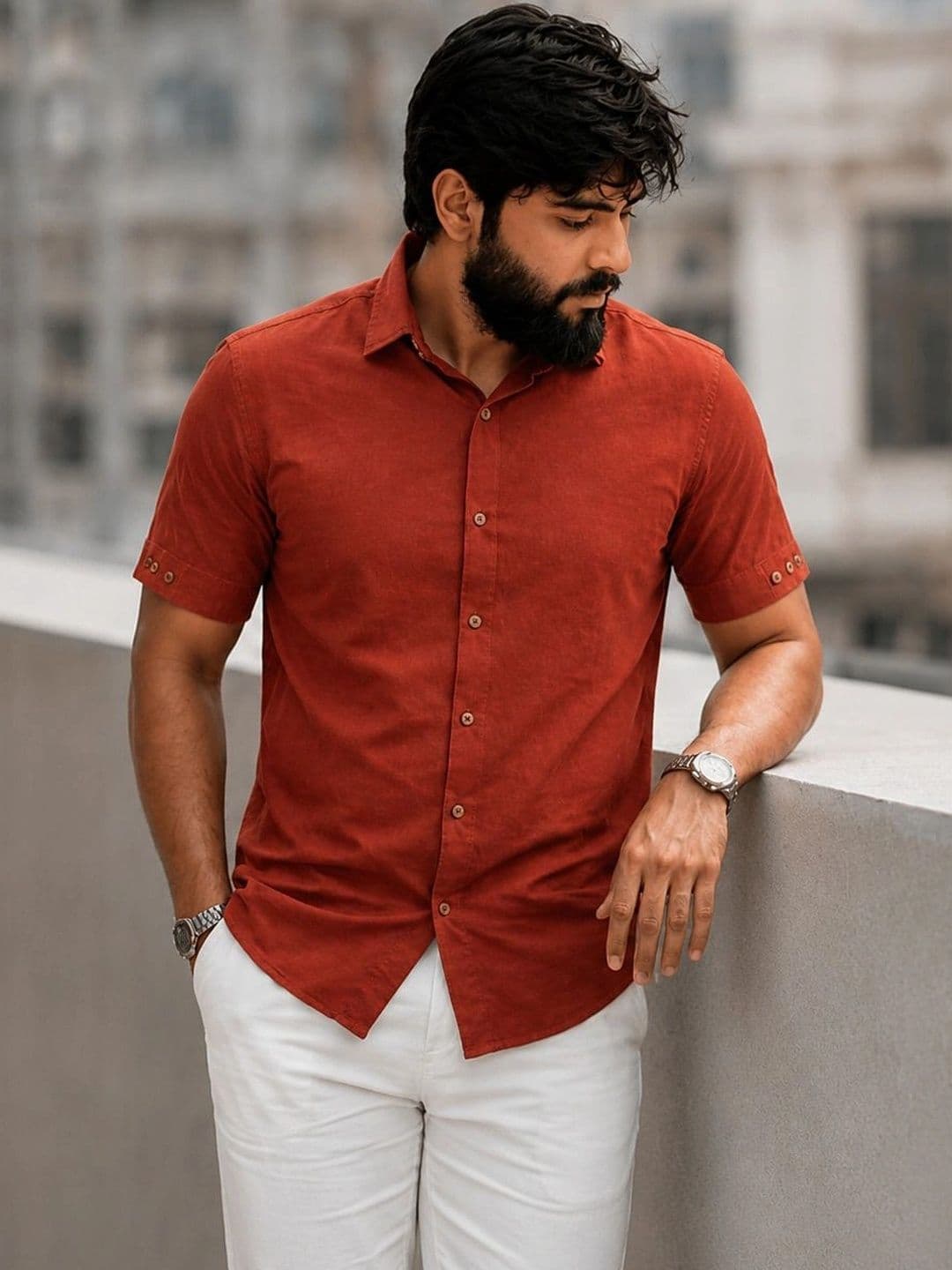 Anneca Men Relaxed Casual Shirt - view 1