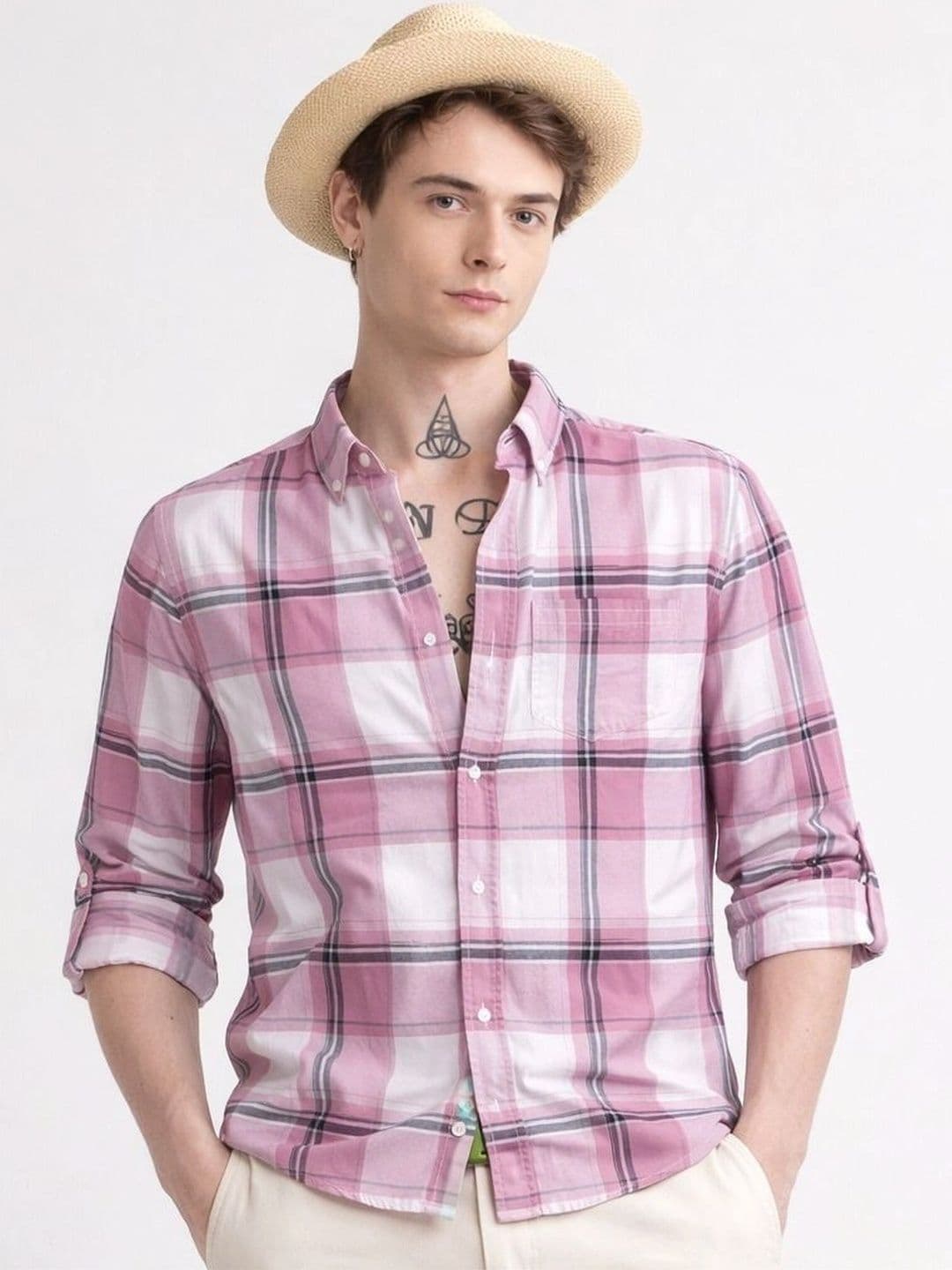 Falconwear Men Tartan Checks Checked Casual Shirt - view 1