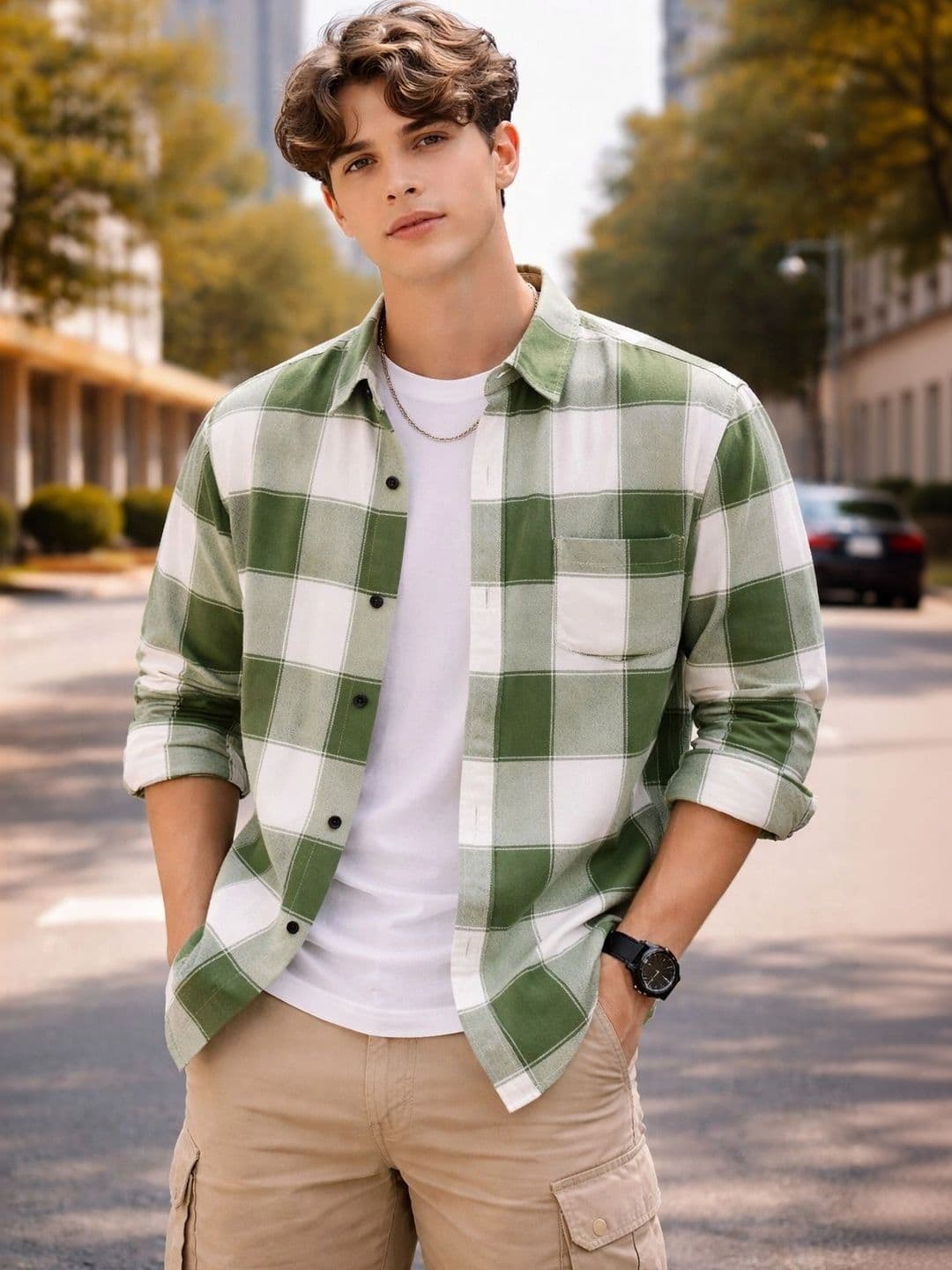 Falconwear Men Buffalo Checks Checked Casual Shirt - view 1