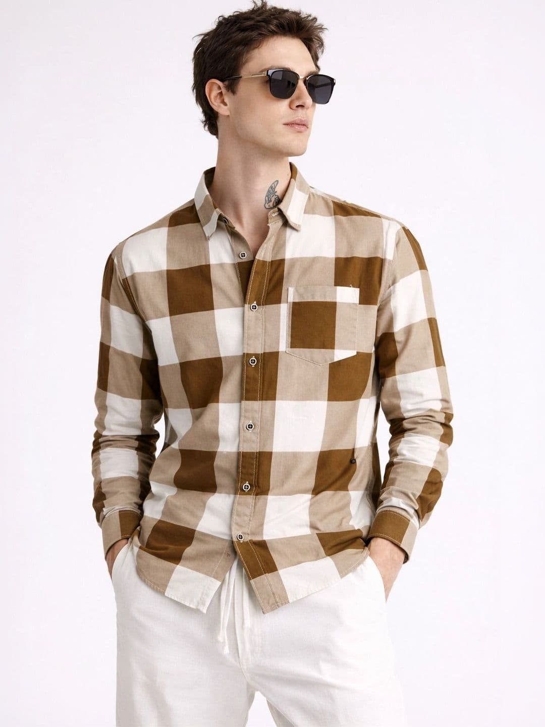 Falconwear Men Buffalo Checks Checked Casual Shirt - view 1