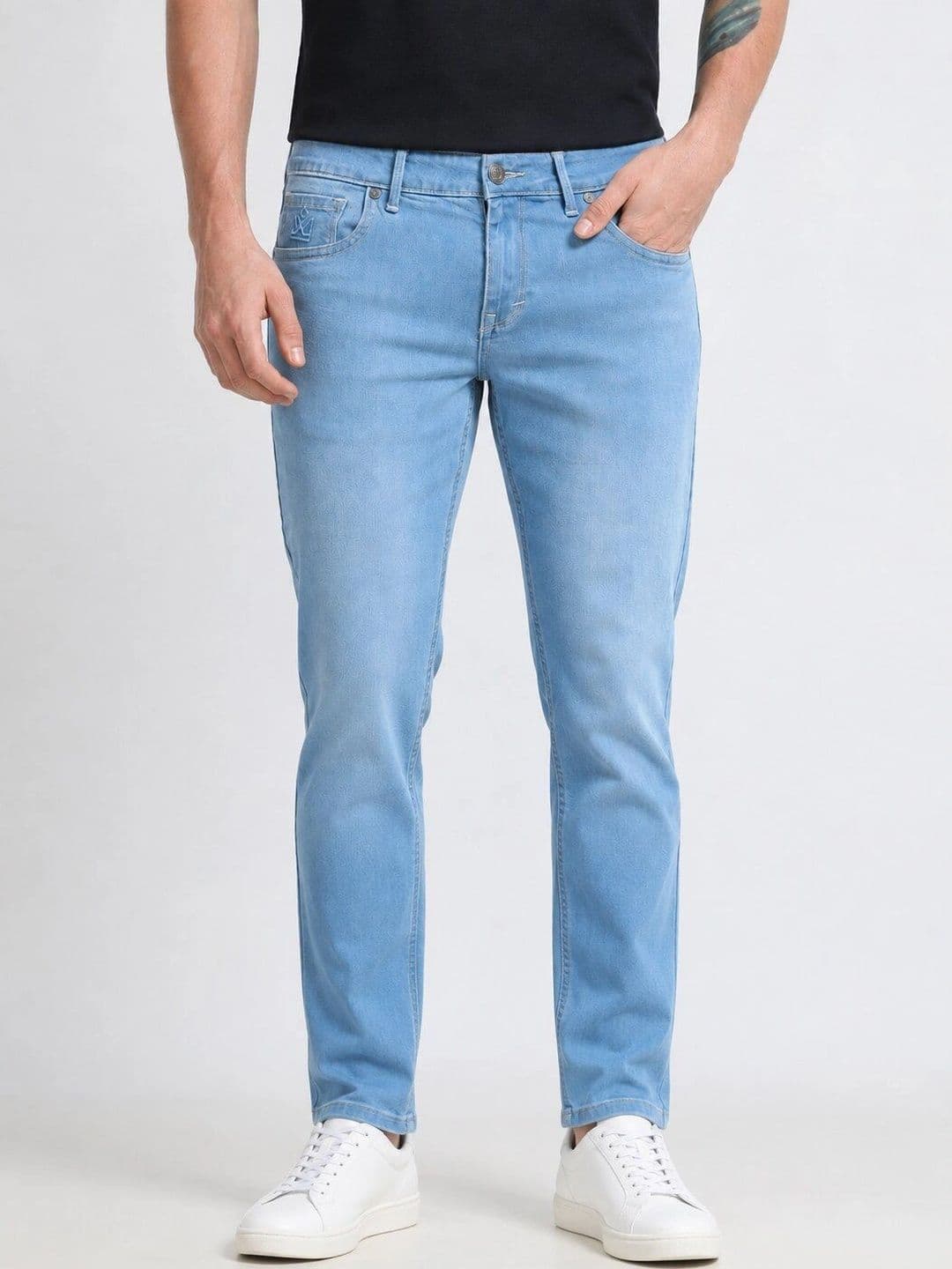 BRUMMELL Men Slim Fit Mid-Rise Jeans - view 1
