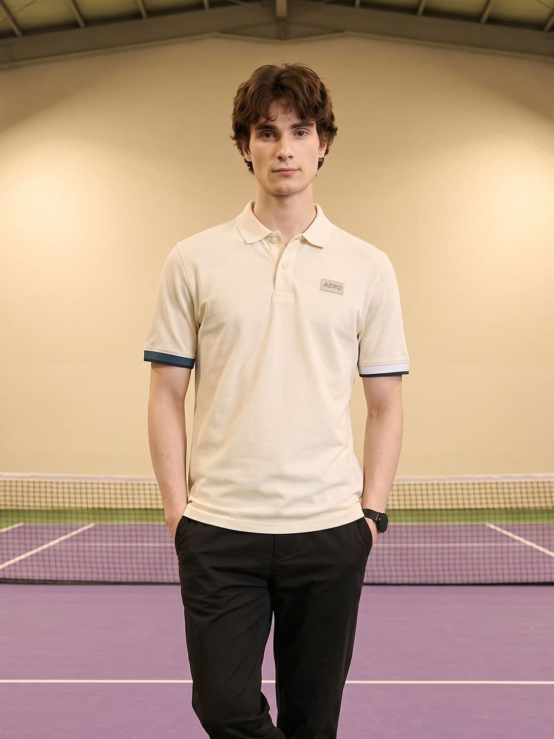 Aeropostale Polo Collar Pure Cotton T-shirt - view 1