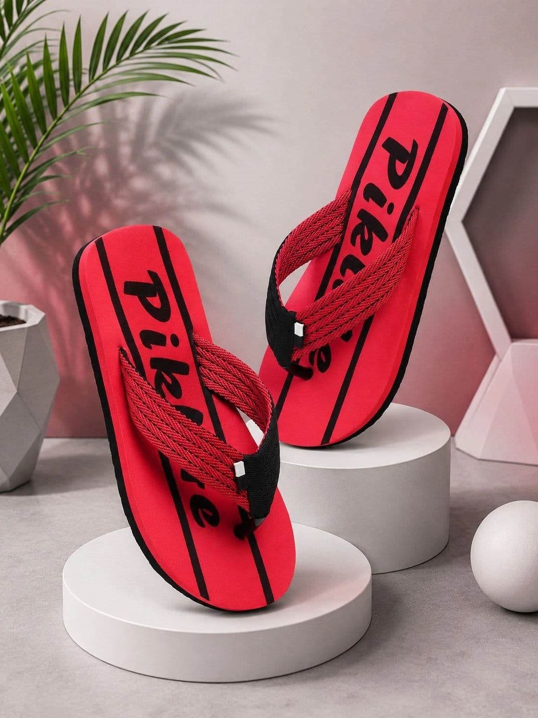 Vahmah Men Printed Thong Flip-Flops - view 1