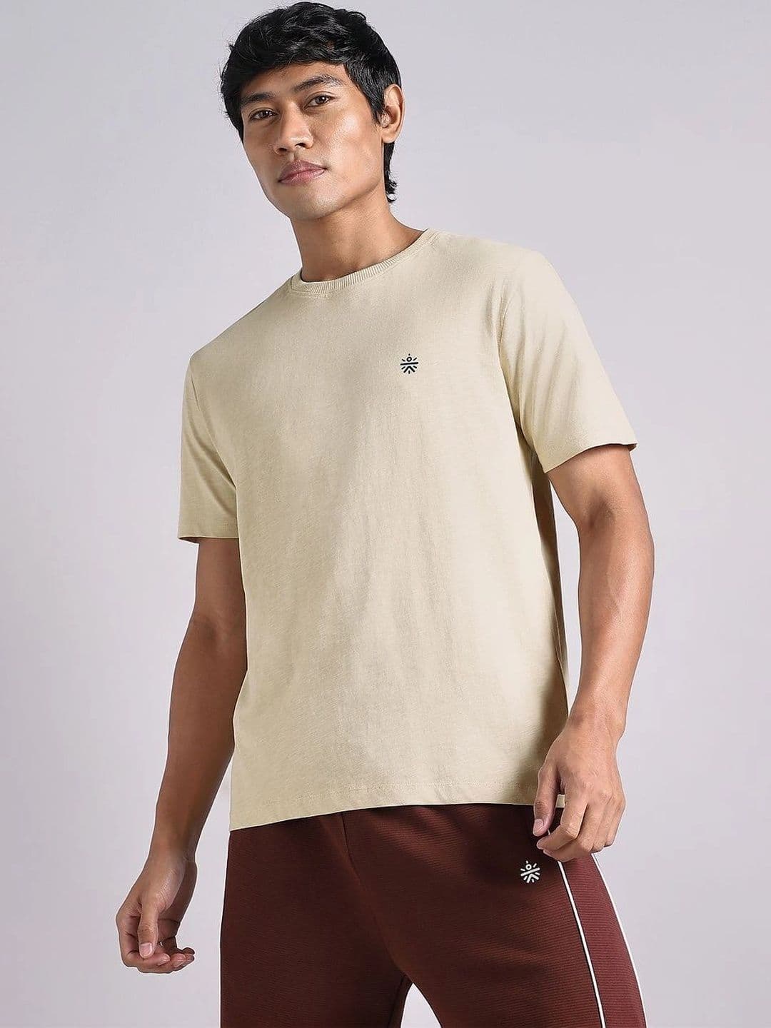 CULT Men Beige Logo Mania Back Print T-shirt - view 1