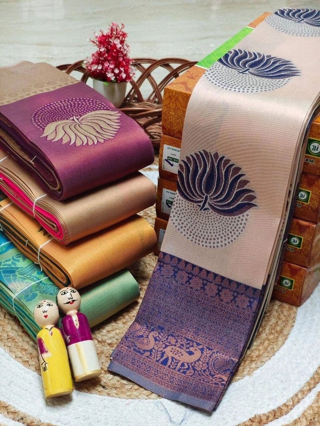 Moda Rapido Woven Design Zari Silk Blend Fusion Arani Saree - view 1