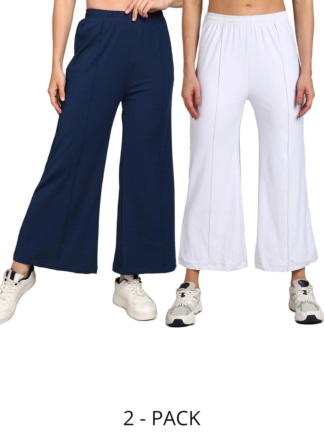 Moda Rapido Women 2 Knitted Palazzos - view 1