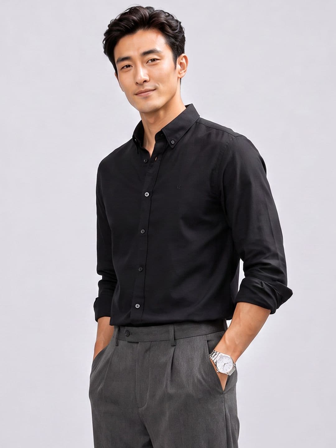 Kenneth Cole Slim Fit Pure Cotton Casual Shirt - view 1