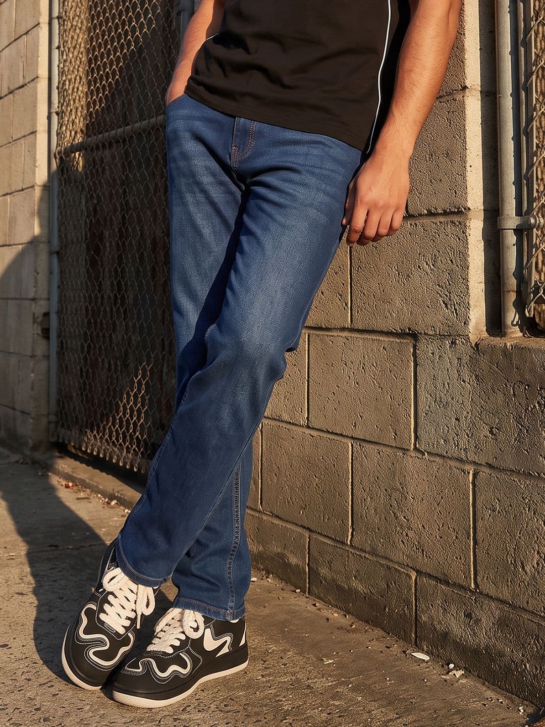 The Roadster Life Co. Men Regular Fit Light Fade Stretchable Jeans - view 1
