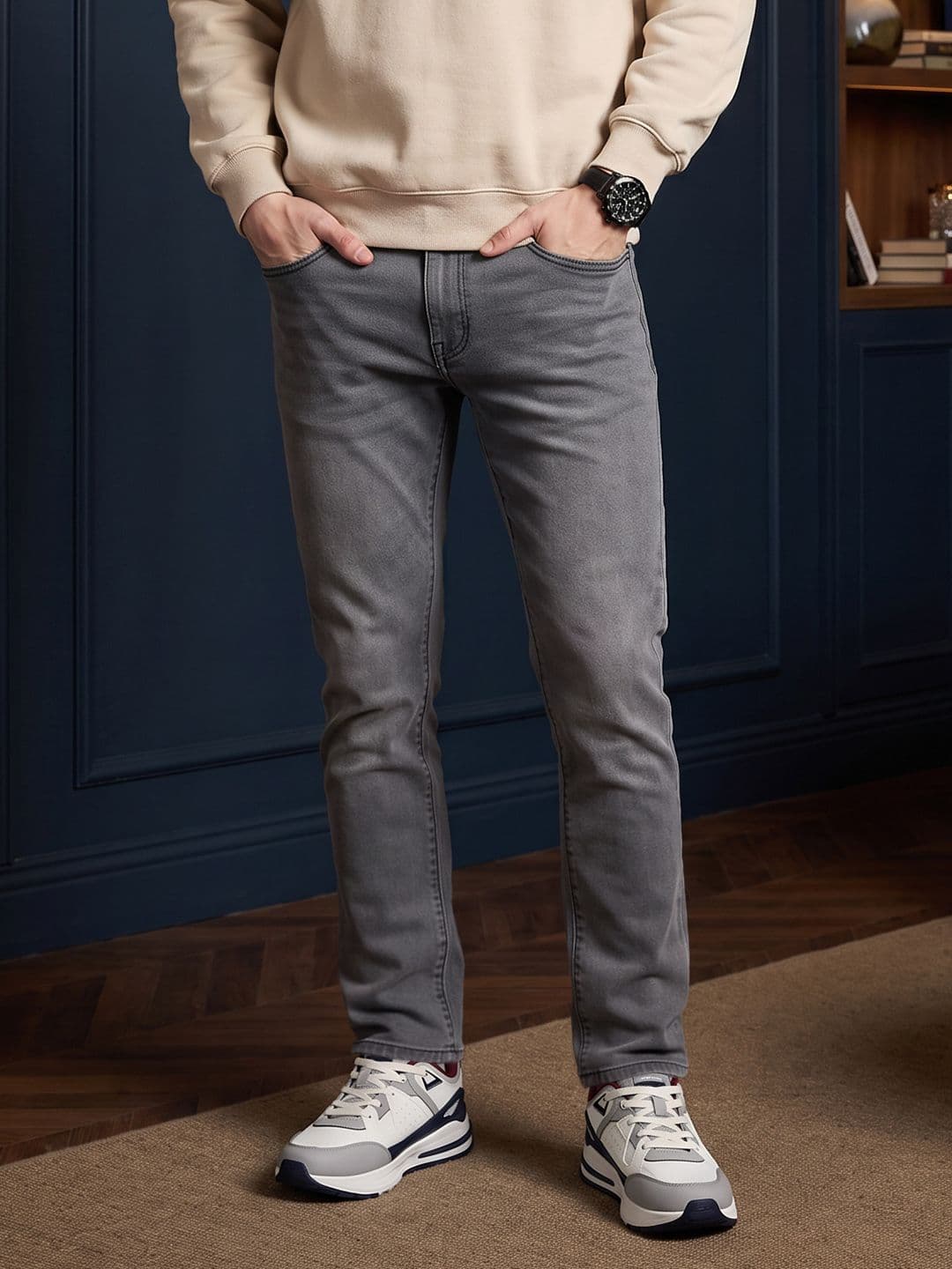Aeropostale Men Slim Straight Fit Stretchable Jeans - view 1