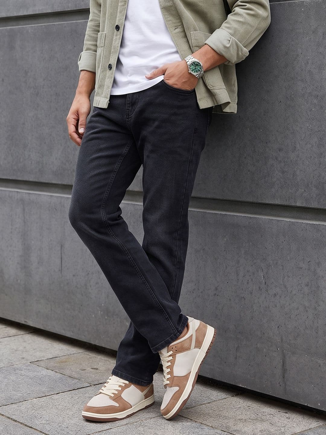 The Roadster Life Co. Men Straight Fit Light Fade Stretchable Jeans - view 1