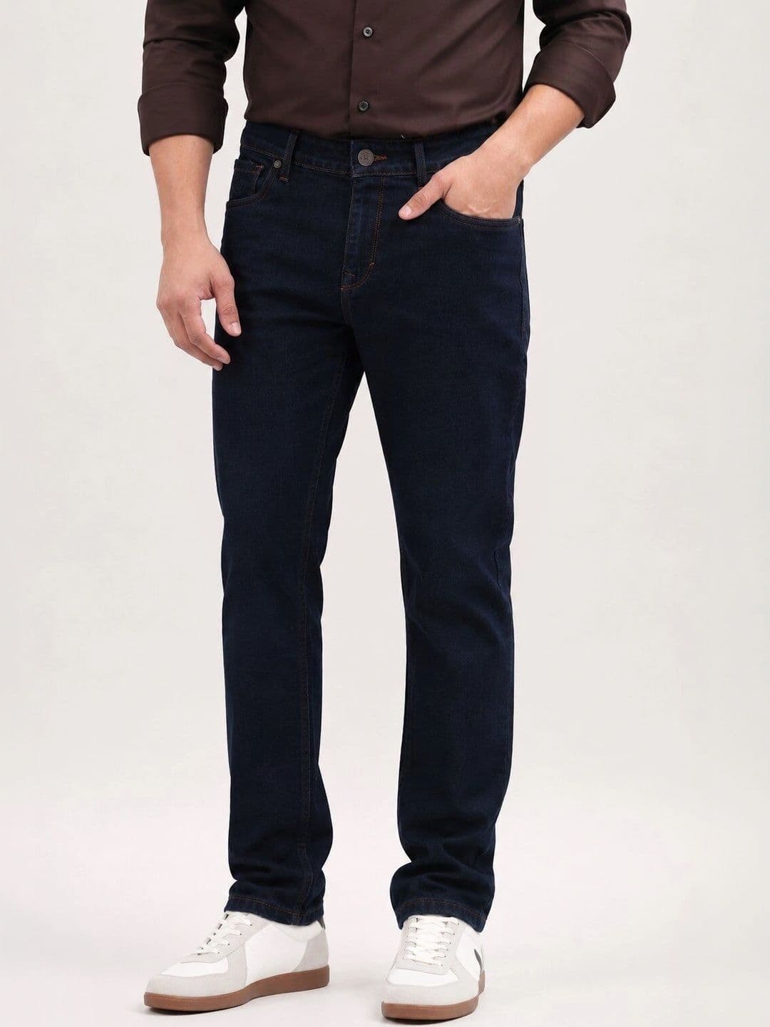 BRUMMELL Men Slim Fit Mid-Rise Jeans - view 1