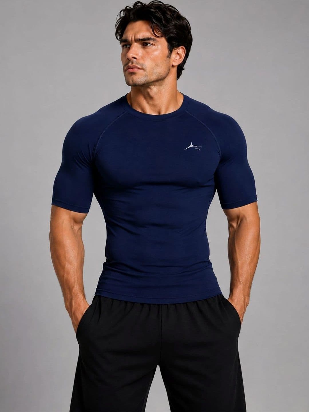 Prosharx Men Brand Logo Compression T-shirt - view 1