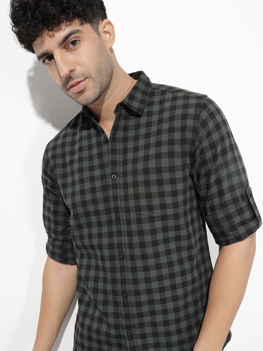 Roadster Life Co. Soft Touch Checked Casual Shirt - view 1