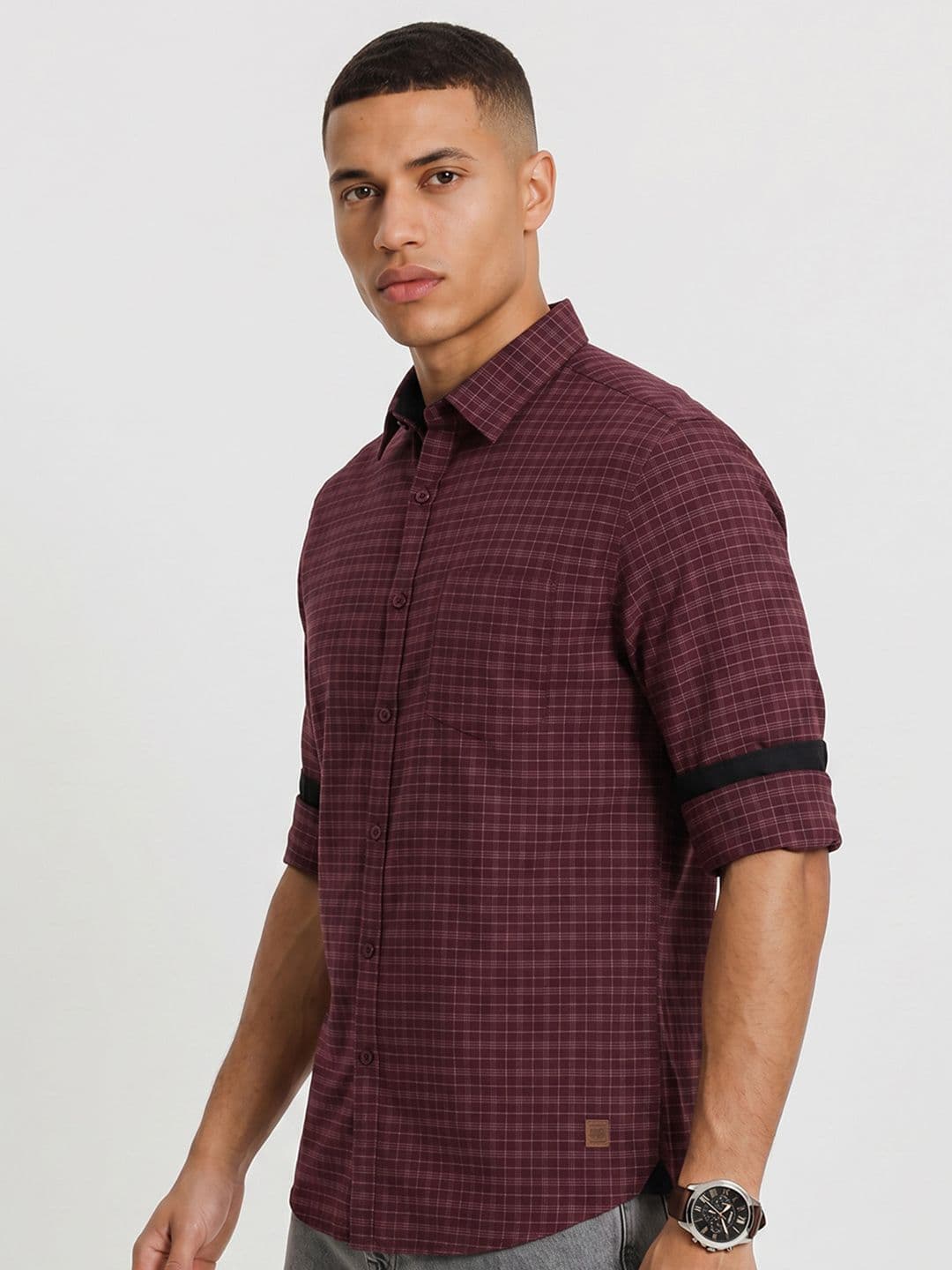 Roadster Life Co. Soft touch Checked Casual Shirt - view 1