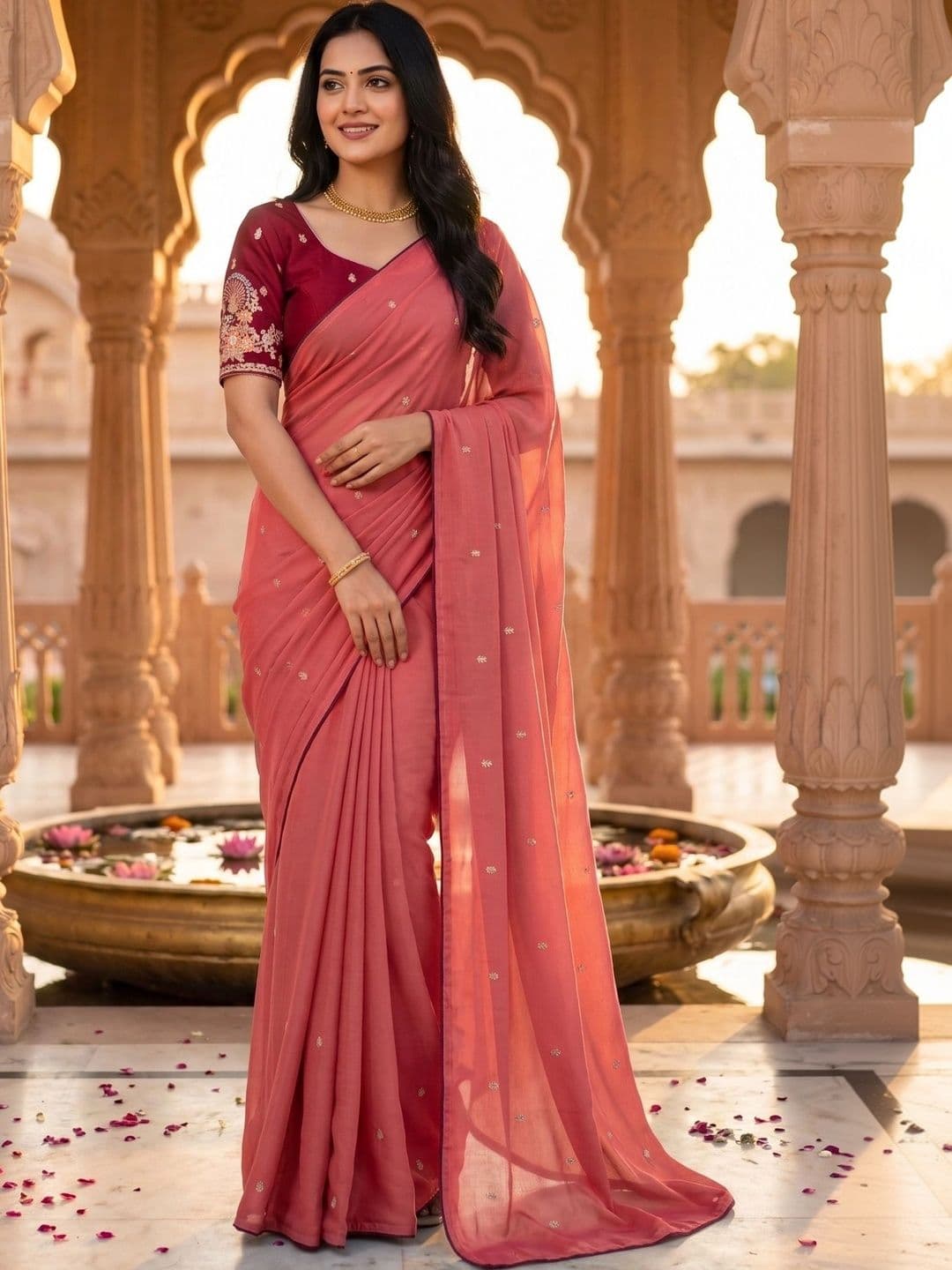 RANGVYRA LIFESTYLE Embroidered Art Silk Saree - view 1