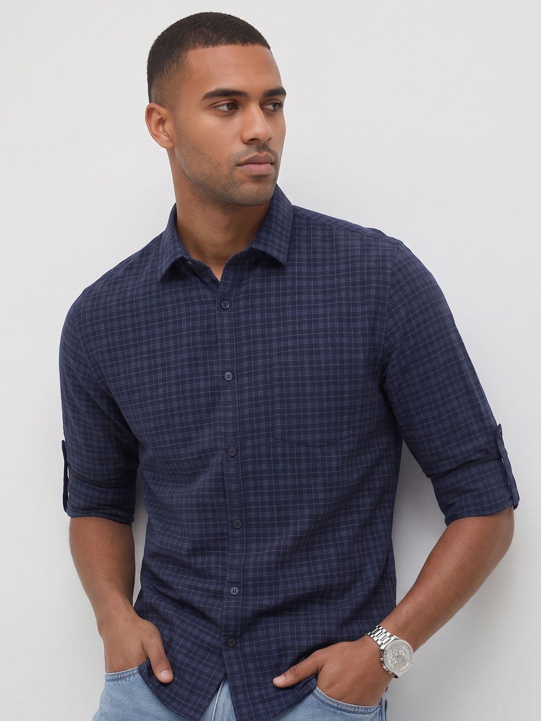 Roadster Life Co. Soft touch Checked Casual Shirt - view 1