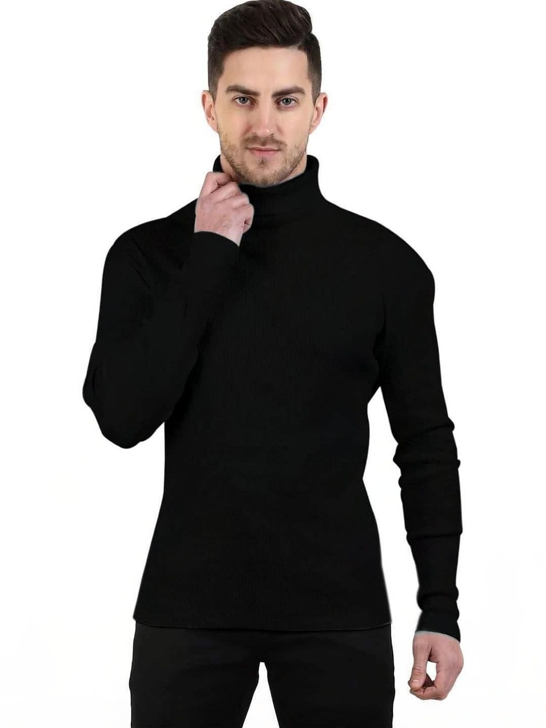 SPAB Men Turtle Neck Slim Fit T-shirt - view 1