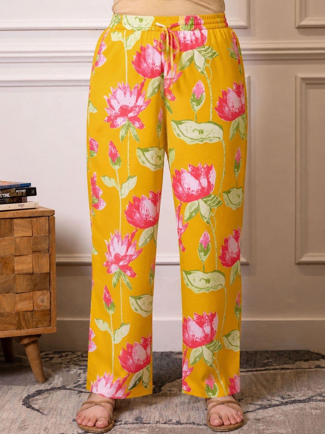 Aramya Women Floral Printed Ethnic Palazzos - view 1