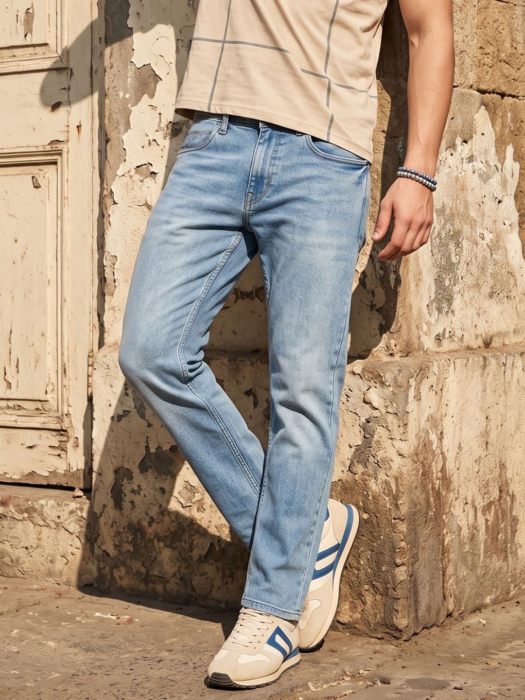 The Roadster Life Co. Men Slim Fit Heavy Fade Stretchable Jeans - view 1