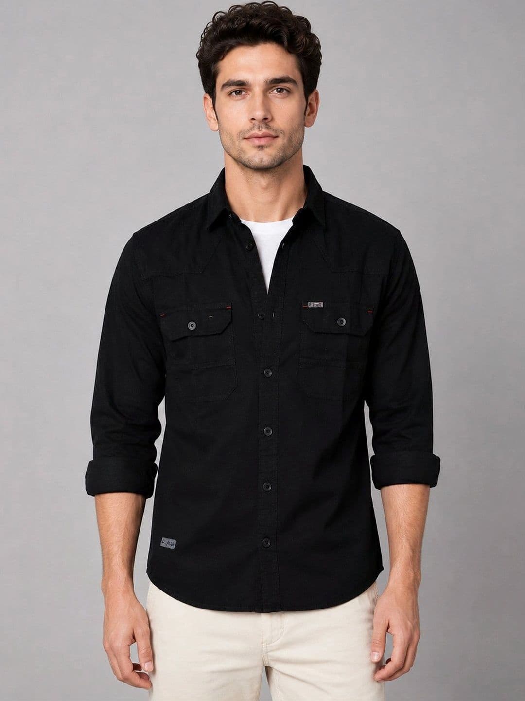 D Finish Men Smart Casual Shirt - view 1