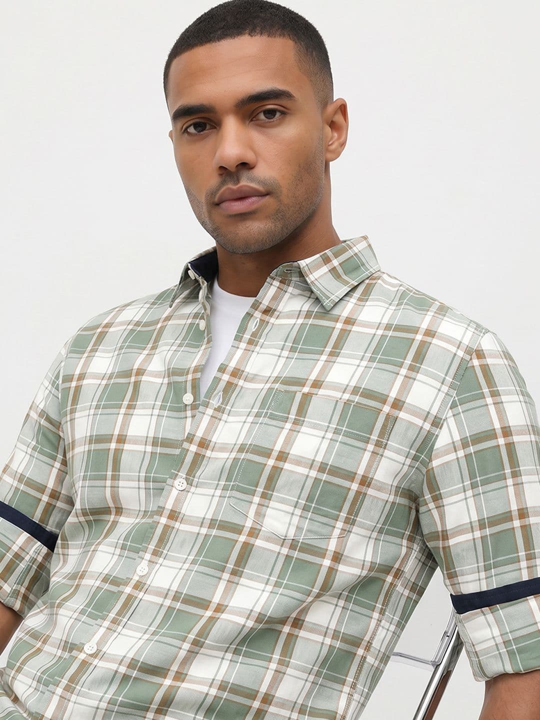 Roadster Life Co. Soft Touch Checked Casual Shirt - view 1
