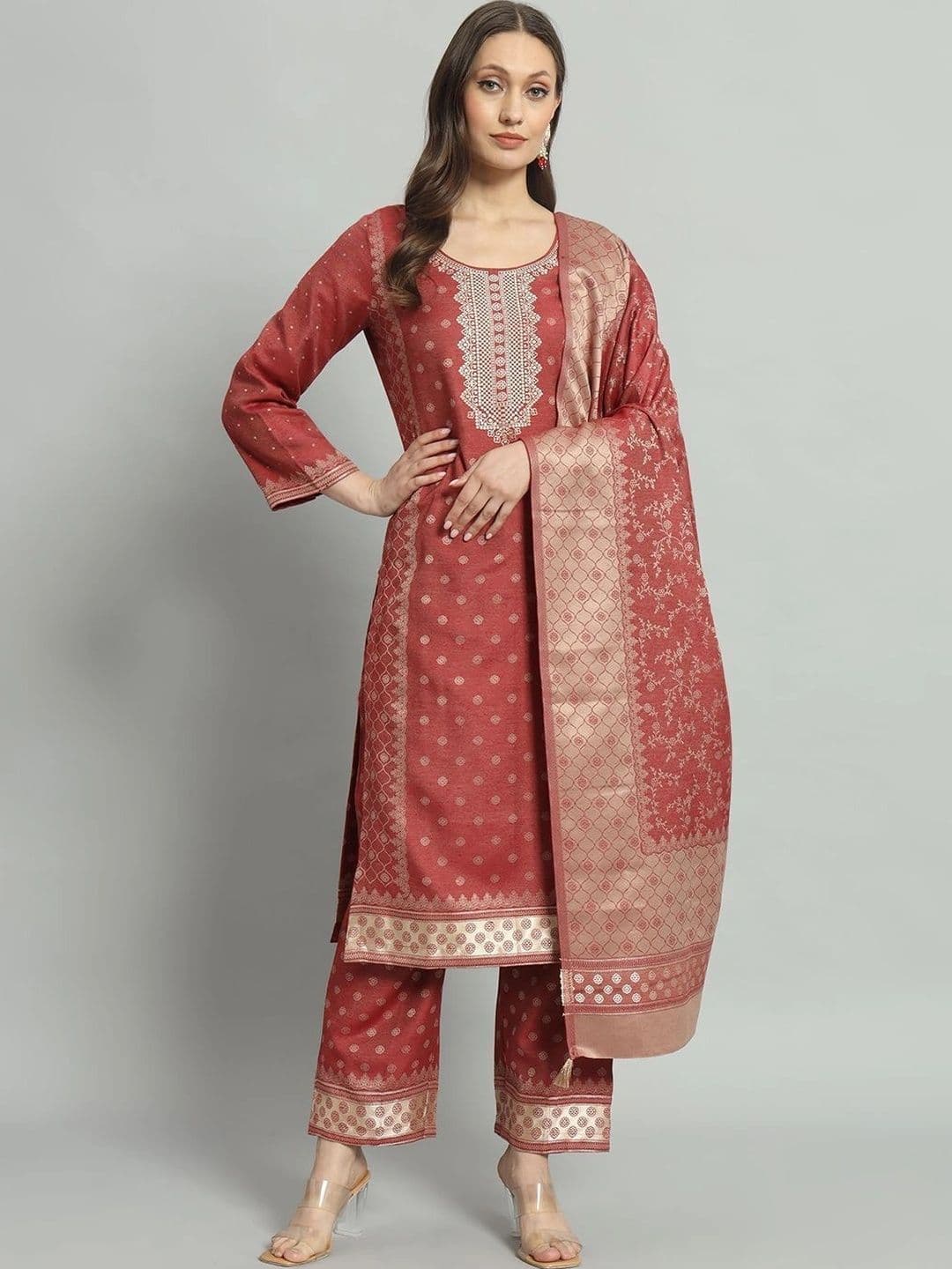SAFAARM Printed Unstitched Dress Material - view 1