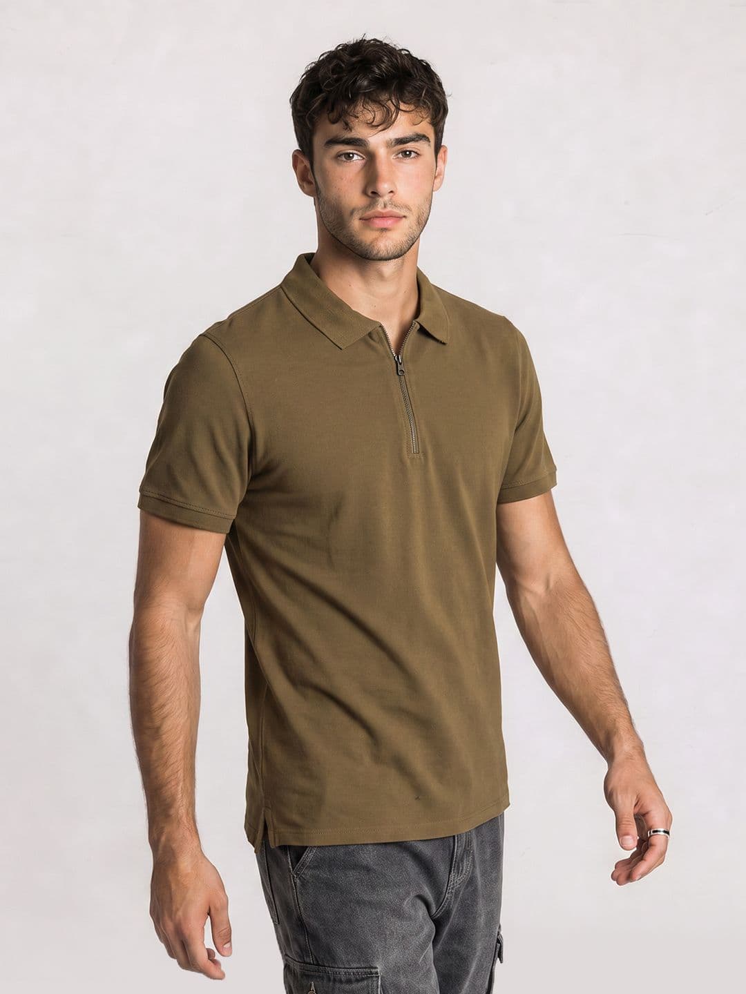 The Roadster Life Co. Polo Collar Pure Cotton T-shirt - view 1