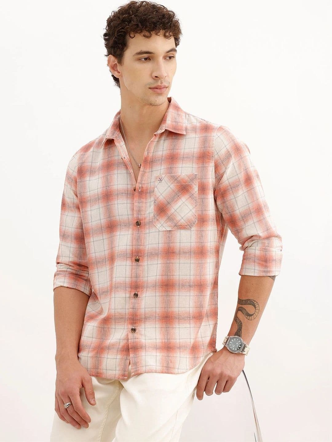 WROGN Men Checked Casual Shirt - view 1