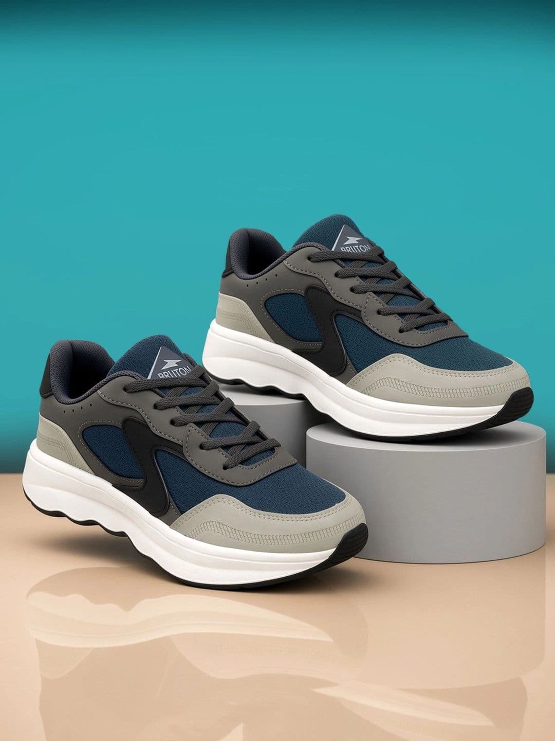 Bruton Men Mesh Training or Gym Shoes - view 1