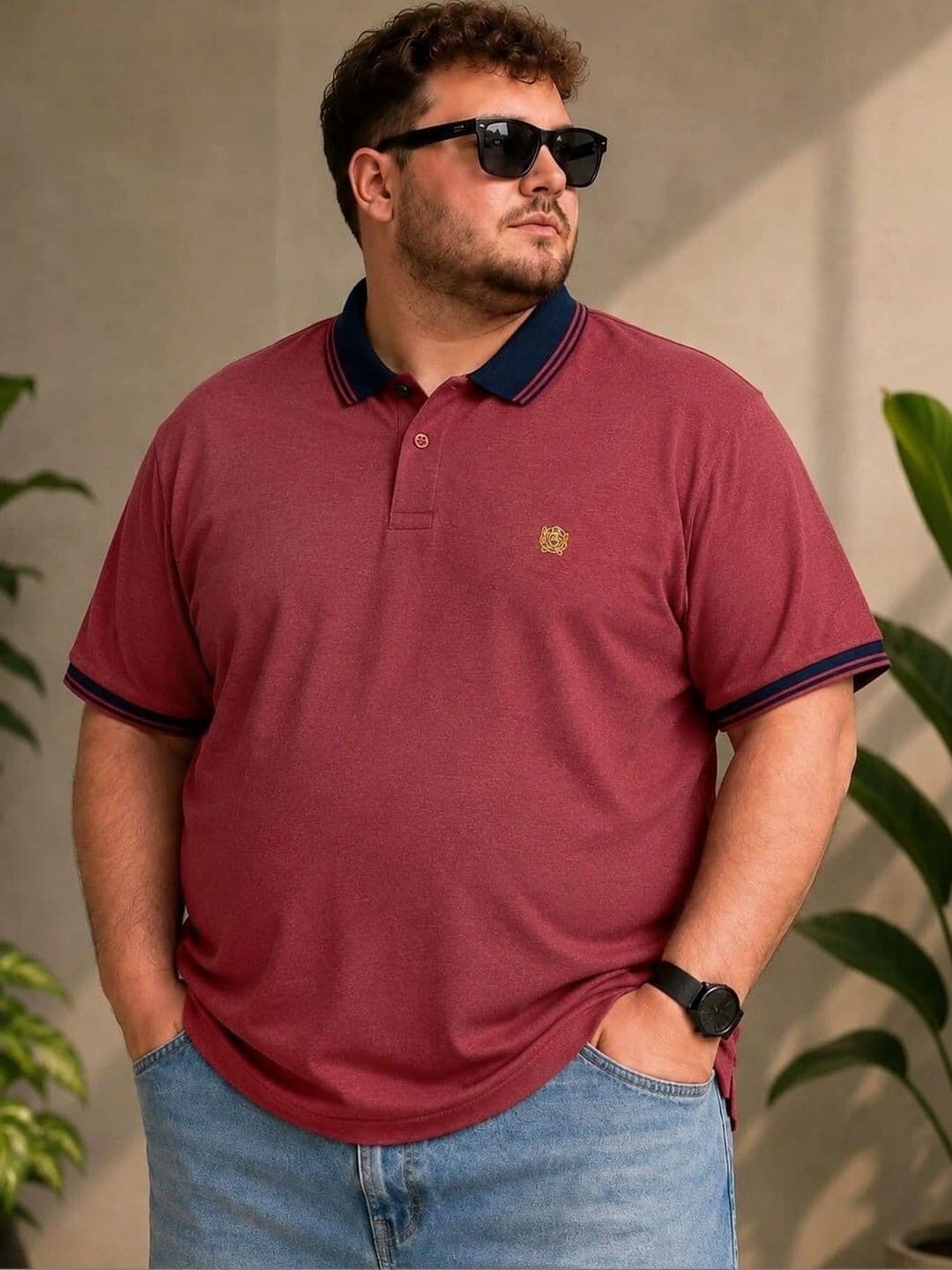 AUSTIVO Men Polo Collar T-shirt - view 1