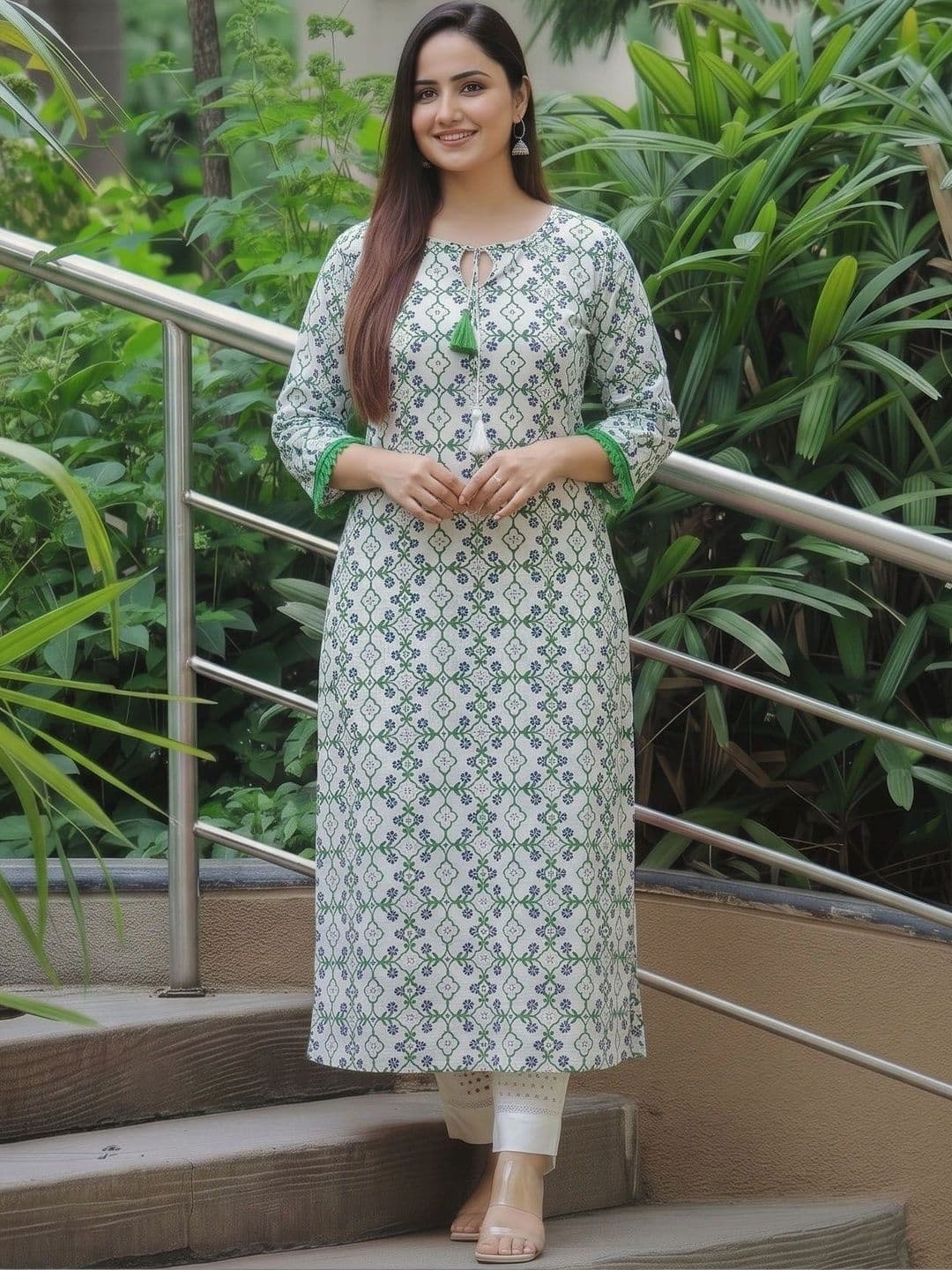 Gulmehendi Women Ethnic Motifs Printed Kurta - view 1