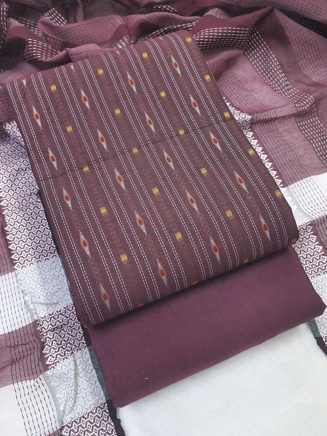 Sun Fashion And Lifestyle Printed Unstitched Dress Material - view 1