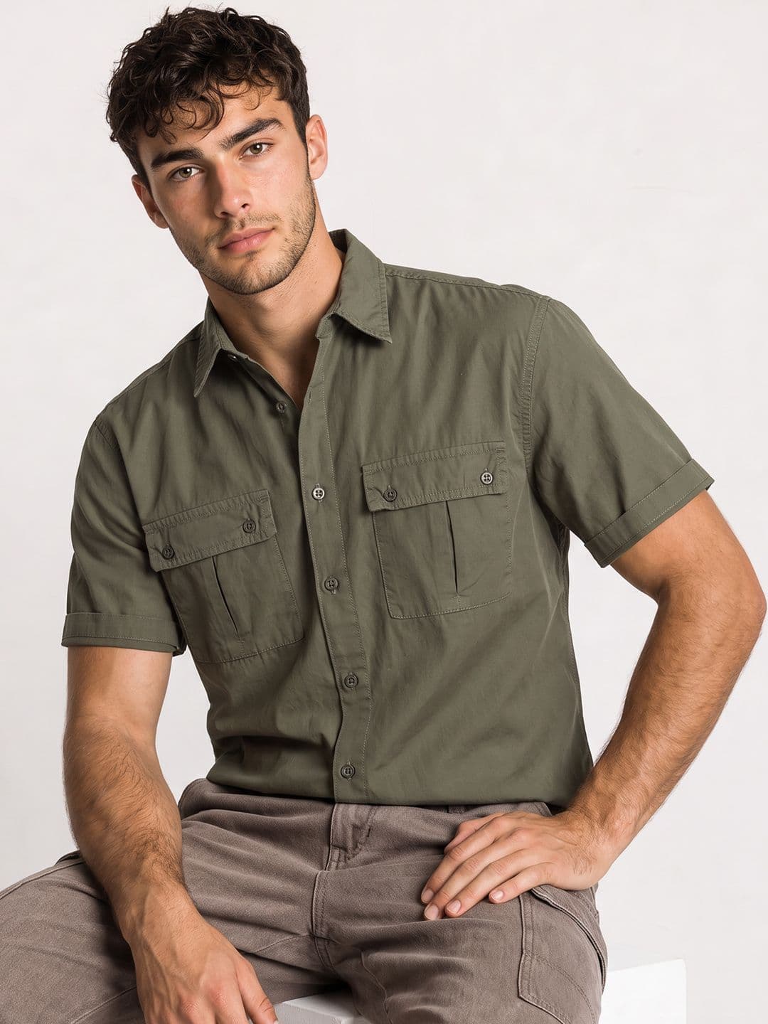 Roadster Life Co. Double Pocket Utility Shirt - view 1
