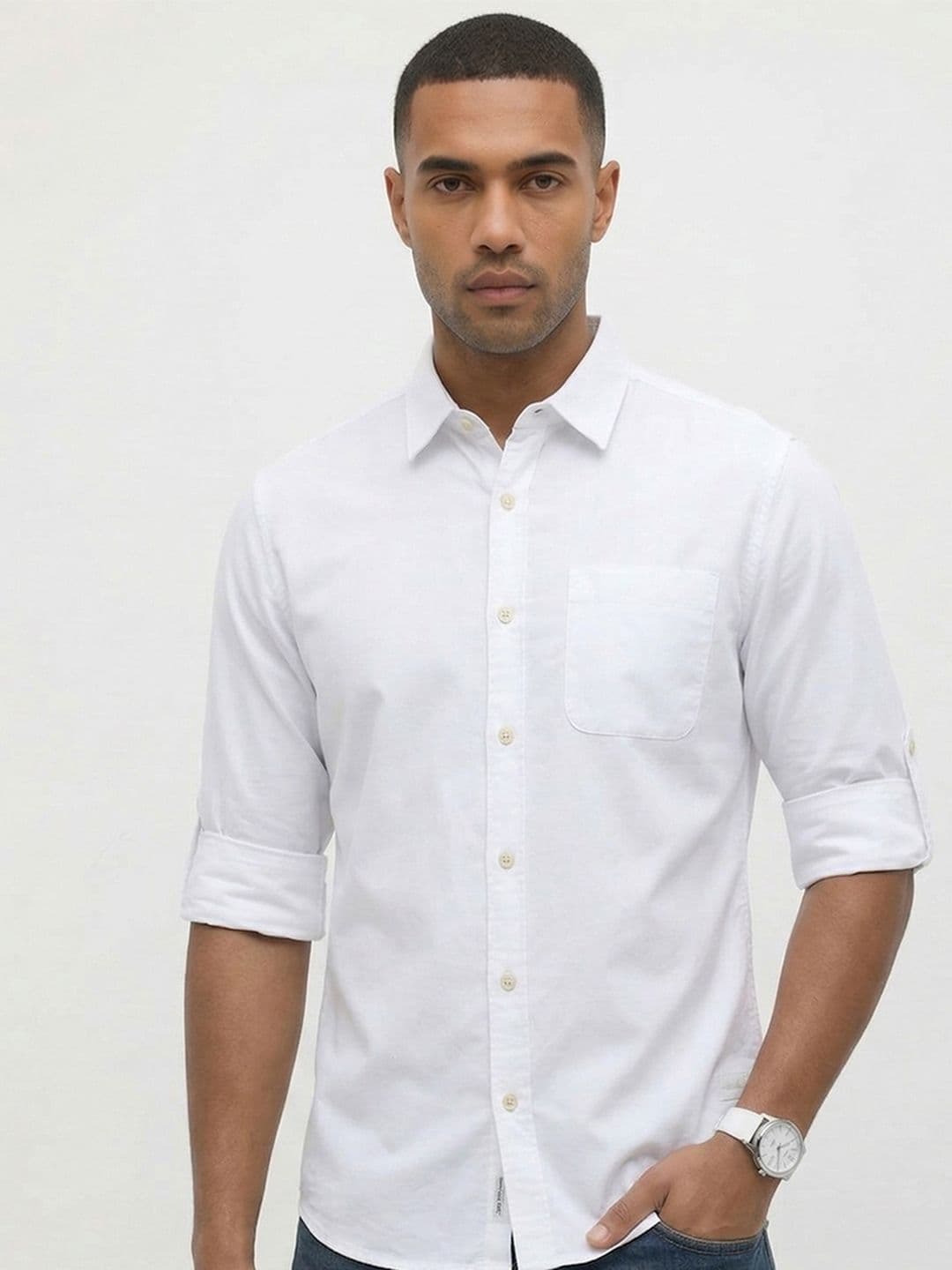 Roadster Life Co. Easy Drape Cotton Shirt - view 1