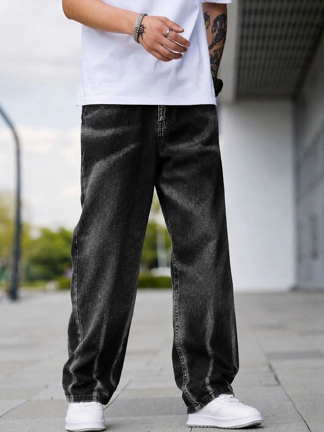 DENIM LIFE Men Classic Straight Fit Mid-Rise Stretchable Jeans - view 1