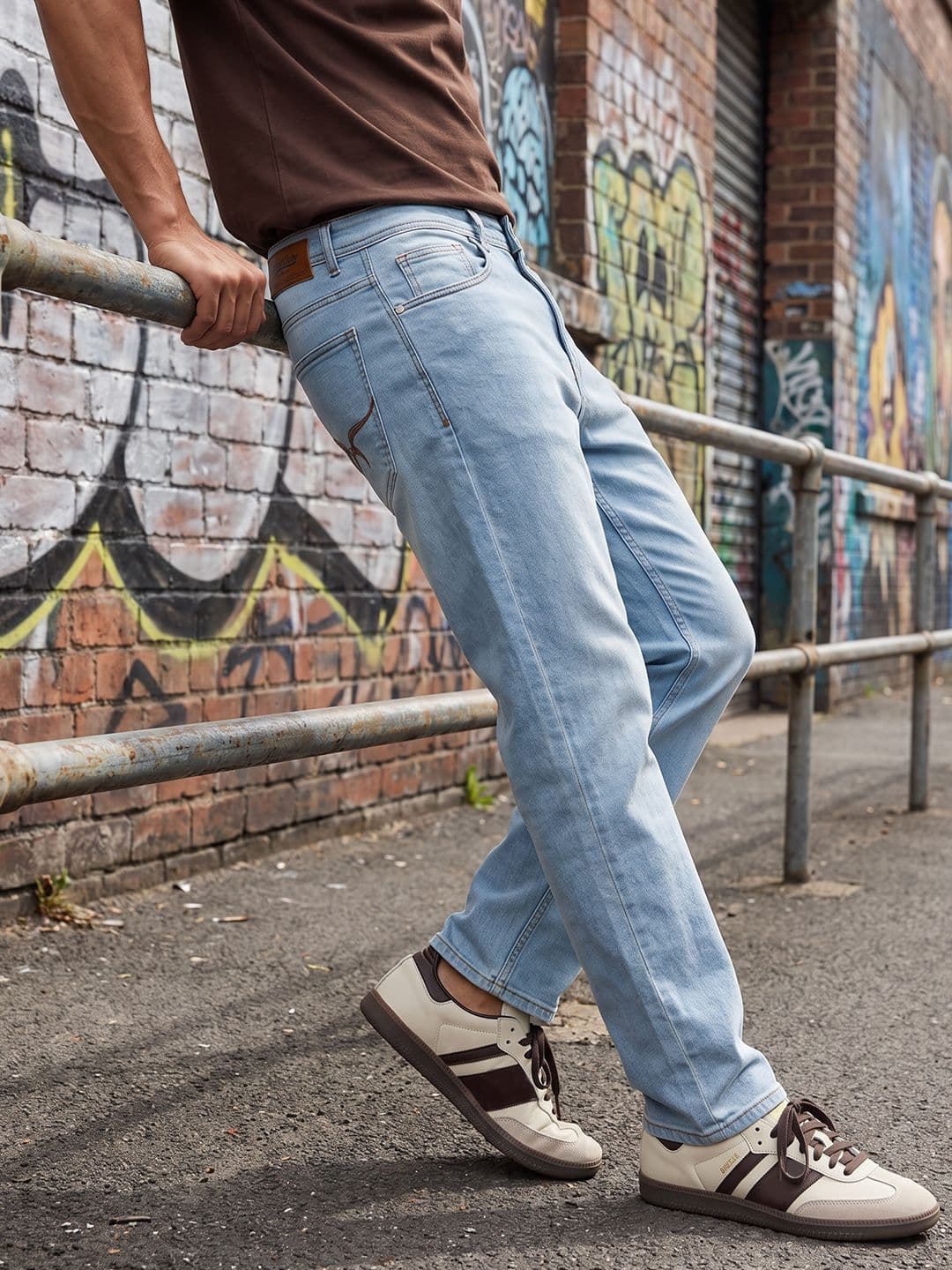 The Roadster Life Co. Men Relaxed Fit Light Fade Stretchable Jeans - view 1