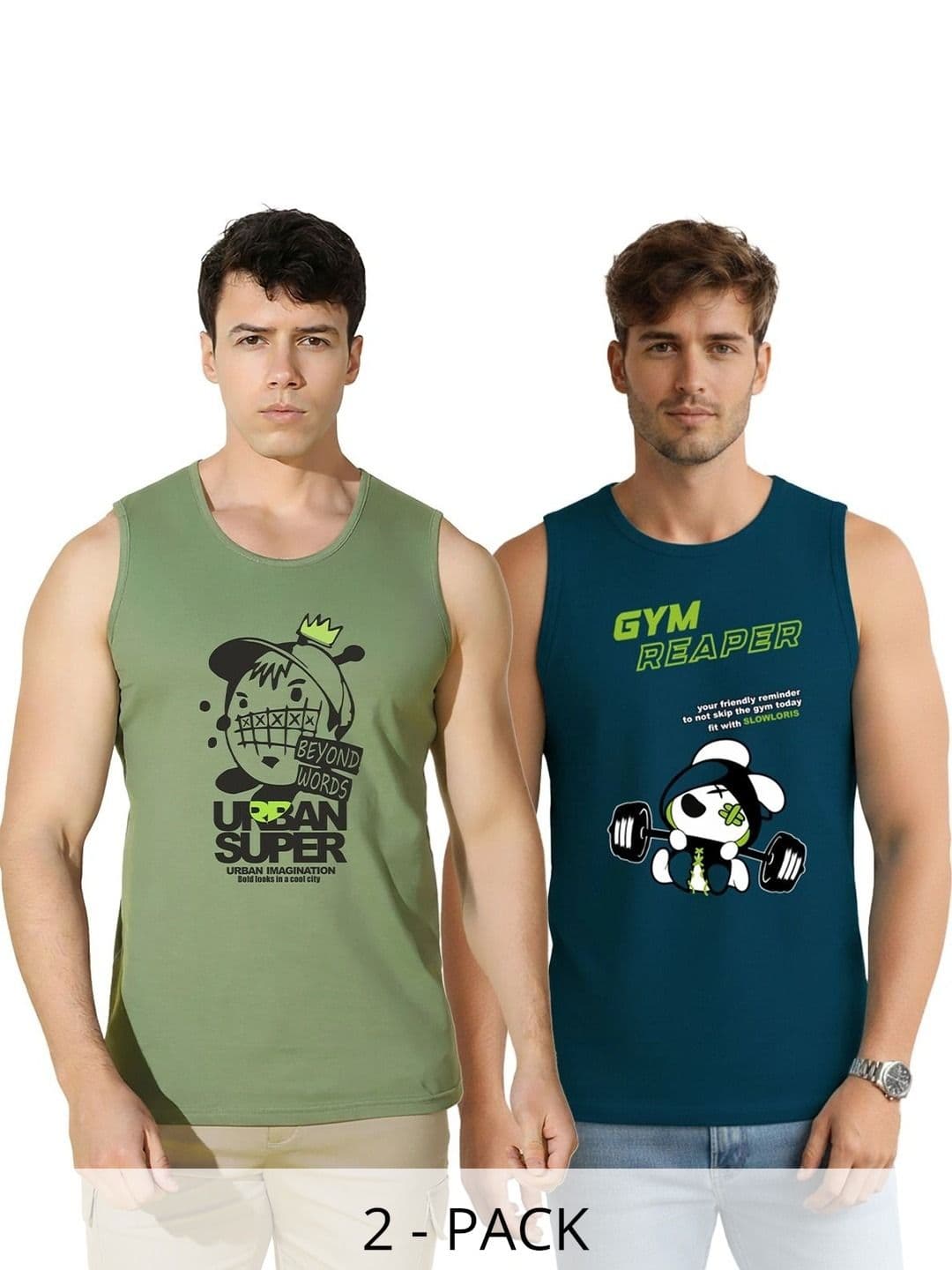 SLOWLORIS Men 2 Printed T-shirt - view 1