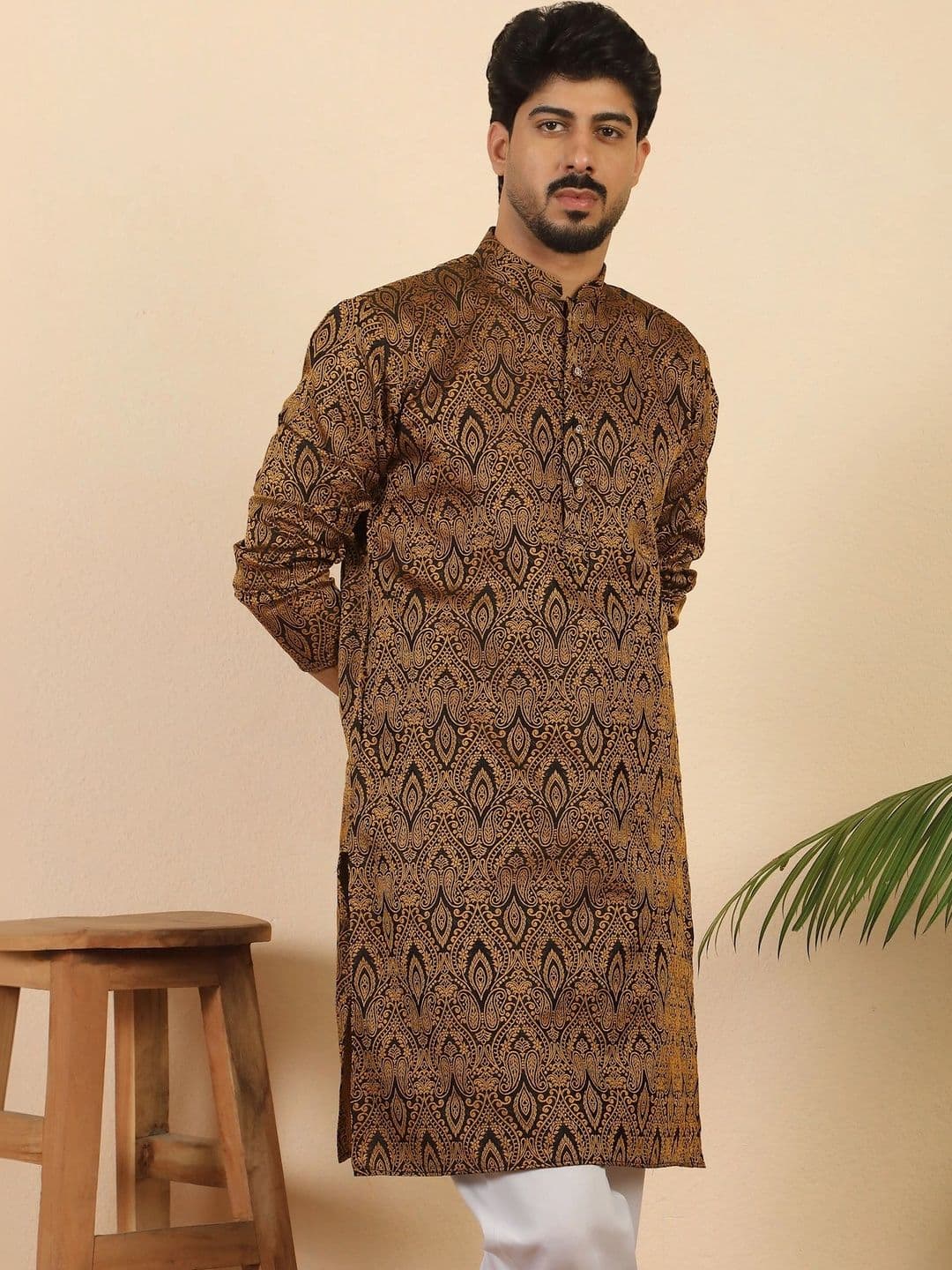 KRAFT INDIA Men Paisley Kurta - view 1