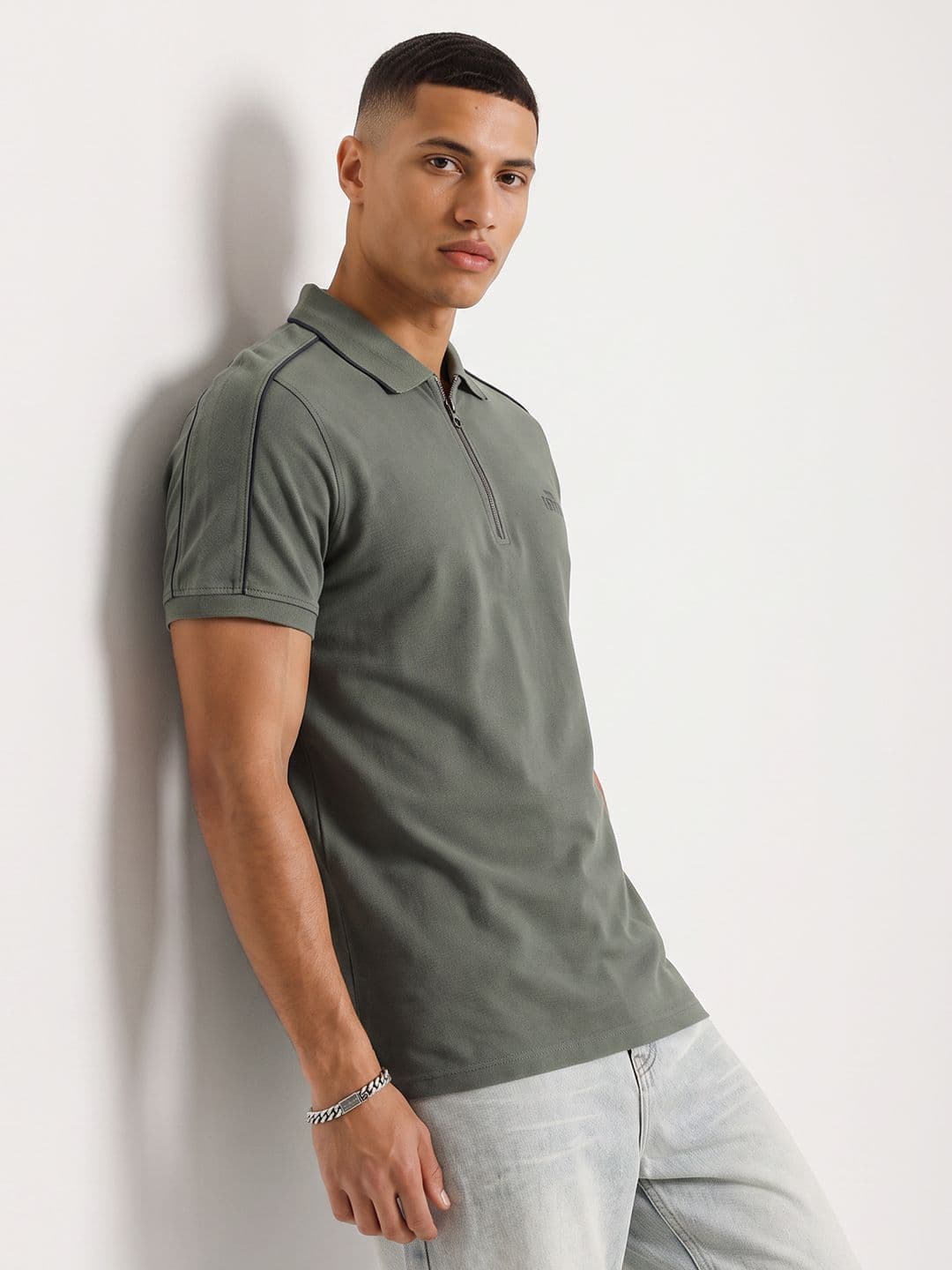 The Roadster Life Co. Polo Collar Pure Cotton T-shirt - view 1