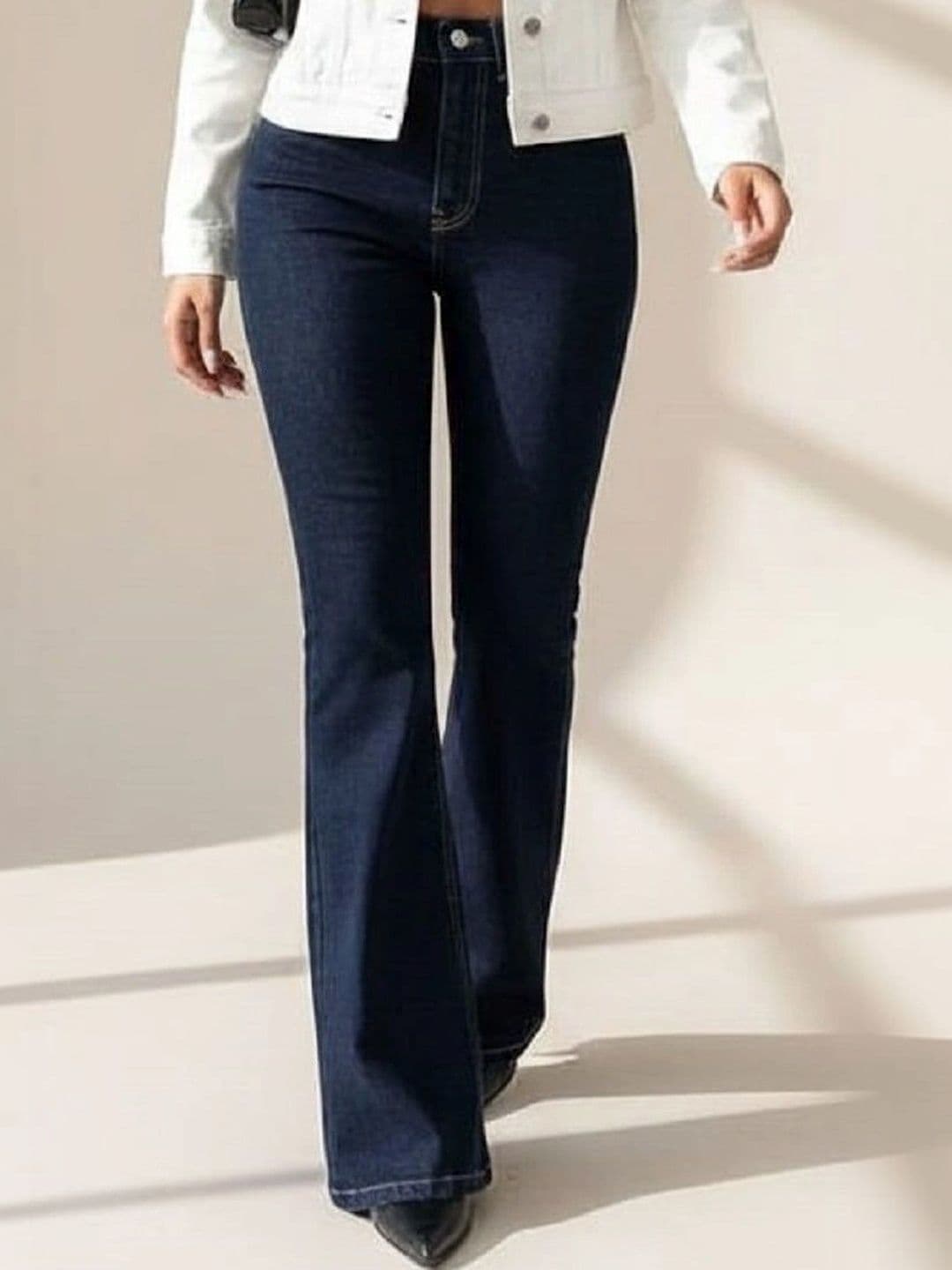 ESLITA Women Bootcut High-Rise Light Fade Stretchable Jeans - view 1