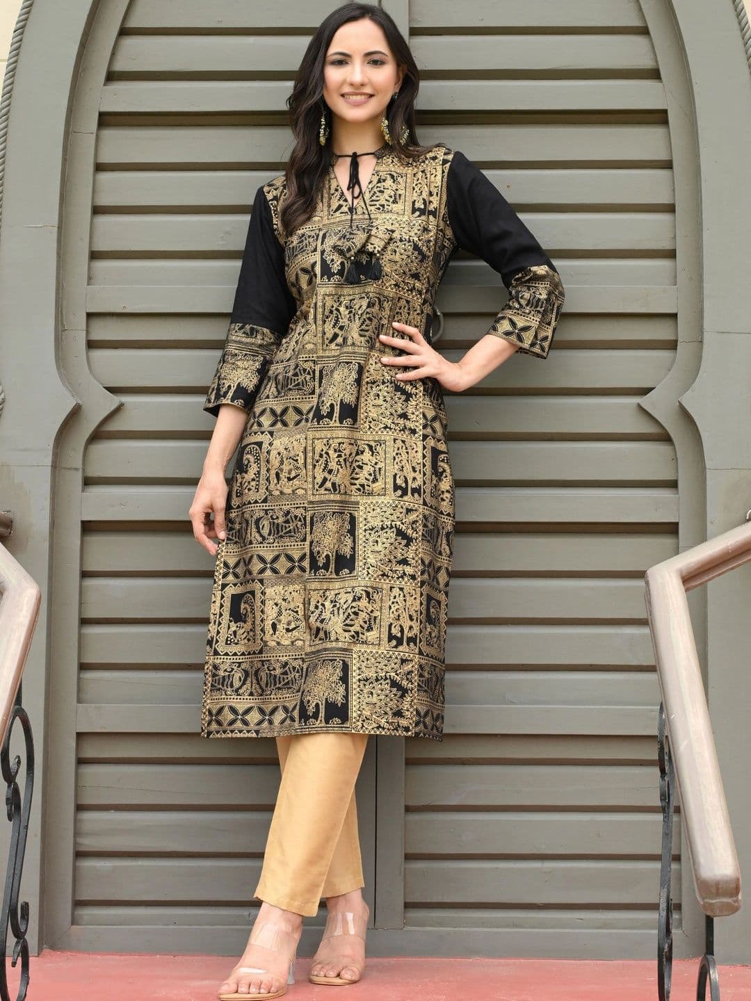 Sangria Women Ethnic Motifs Printed Indie Prints Kurta - view 1