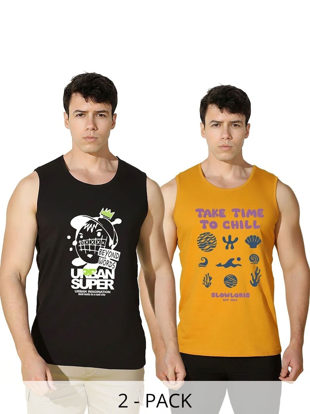 SLOWLORIS Men 2 Printed T-shirt - view 1