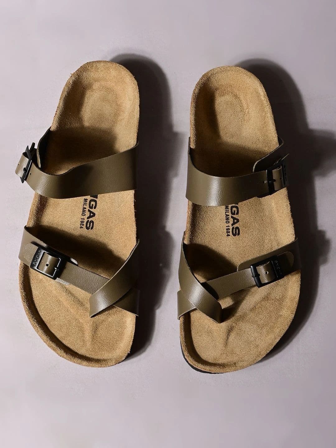 GAS Men Leather Comfort Sandals - view 1