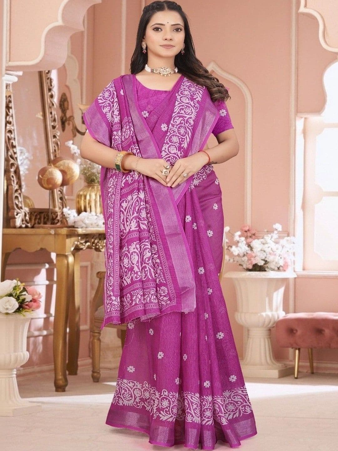 Moda Rapido Woven Design Silk Cotton Kanjeevaram Saree - view 1